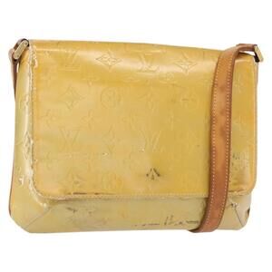 LOUIS VUITTON Monogram Vernis Thompson Street Bag Gris M91008 LV Auth bs31985